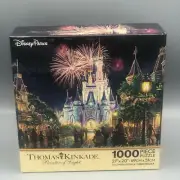 Thomas Kinkade Main Street USA Walt Disney World Parks Castle Puzzle 1000 Pieces