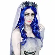 Emily Corpse Bride Blue Wig - Adult One Size
