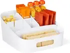 Adjustable Snack Bin,Bpa-Free Divided Storage Basket-Kitchen Pantry Organization