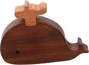 TIDTALEO Smooth Finish Solid Wood Door Handle Gold Handles Cabinet Hardware Dresser Decor Cabinet Knob Wooden Drawer Pulls Animal Knobs