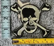 Skull Crossbones Iron On Patch