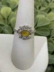 Ring Bomb Party Magic Is In You Yellow Chalcedony Size 7 Ring