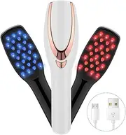 BLAZDEVE 3-in-1 Phototherapy Scalp Massager Comb, Electric Hair Brush for Head Care and Stress Relief, Portable