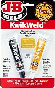 J-B Weld 8276 KwikWeld Quick Setting Steel Reinforced Epoxy - Dark Grey 2 oz