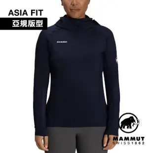 【Mammut 長毛象】Selun FL Sun Hoody AF Women 機能套頭連帽上衣 海洋藍 女款 #1016-01410