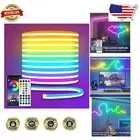 Dynamic 32.8ft Neon LED Strip Lights with APP Control & Custom Music Effects