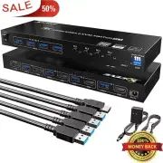 KVM401A 4K Ultra HDMI/USB3.0 KVM Switch 4x1 4 Port with Wired Remote Control TZT