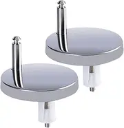 Toilet Top Fix Blind Hole Fittings - 2X Toilet Top Replacement Fixing Part - Fasten Replacement Bolts Nuts for Dorm Apartment Hotel Bathroom