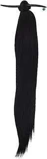 WRITWAA Wig Braid Ponytail Accessories Braided Ponytail Extension Costume Hairpin Braided Hair Extensions for Women Cosplay Black High Temperature Wire