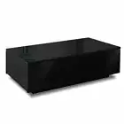 New Modern Coffee Table 4 Storage Drawers High Gloss Living Room Furniture Black