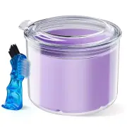 Denture Case, Denture Bath Cup with Brush, Denture Container Cups for Soaking...