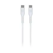 Monster USB-C to USB-C Thermo Plastic Elastometer Cable - White 2m