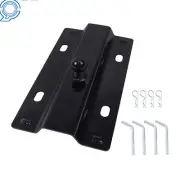 30,000 lbs, 2-5/16-Inch Ball Gooseneck Hitch Adapter Plate For Fifth Wheel Rail