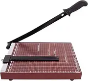 Paper Slicer, Manual Trimmer with Wooden Base for A4 Paper, Multifunctional Straight Edge Cutter, Portable Craft Cutting Tools for Craft, Paper, Coupon, Label, Cardstock