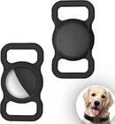 2-Pack Dog Collar Holder Compatible with AirTag, Soft Silicone Waterproof Case