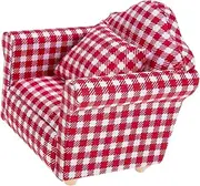 TOYANDONA 1:12 Scale Miniature Sofa DIY Mini House Supplies Miniature Furniture Mini Sofa Ornament Mini Home Dec