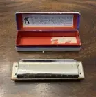 Vintage M. Hohner Marine Band Harmonica In C w Original Box DG