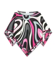 Emilio Pucci Patterned Top One size Black and fuchsia