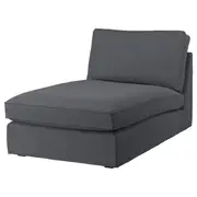 KIVIK chaise longue, Gunnared medium grey