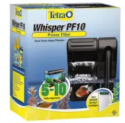 Tetra Whisper Power Filter 10 Gallons, Quiet 3-Stage aquarium Filtration (26316)