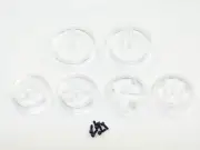 NEW ASSOCIATED RC10 RC10CC CLASSIC CLEAR EDITION Wheels Front Clear AF24
