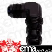 Aeroflow AF833-06BLK 90 Deg Bulkhead -6AN Black Bulkhead Nut Seperate