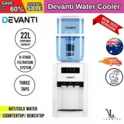 Devanti Water Cooler Dispenser 22L Bench Top Cold Hot Filter Purifier Three Taps
