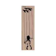 NEW Banksy Marionette Girl RUBBER STAMP, Banksy Stamp, Marionette Stamp, Puppet