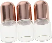 GANAZONO 3pcs Mini Glass Bottles Refillable Roller Ball Applicator for Essential Oils Travel Friendly Compact and Lightweight Design for Office and Social Events