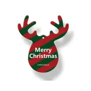 5PCS Antlers Shape Car Christmas Pendant Perfume Card Air Freshener Hanging Papers Fragrance Decoration
