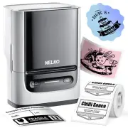 Nelko Label Maker Machine with Tape, PM220 Bluetooth Label Printer, 2 Inch Po...