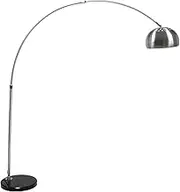Floor Lamps, LED arc Floor lamp with Marble Base - Living Room Lighting for Behind The Sofa - Modern and high Hanging Vertical Floor Lamps, H140cm / 160cm / 165cm / 190cm