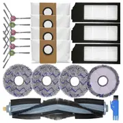 For Deebot X1 Turbo/OMNI Robot Vacuum Cleaner Main Side Brush Hepa Filter Mop Cloth Dust Bag Replacement Parts