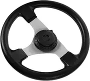 HEALEEP Kart Modified Steering Wheel Durable PU Racing Replacement Steering Wheel for Go Kart Atv Ergonomic Design for Comfortable Grip Versatile Compatibility with Various Models