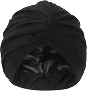 Hat Hut Satin Turban for Women Silk Bonnet Satin Bonnet Sleep Cap for Curly Hair Sleeping Adjustable Head Wrap Twisted Turban