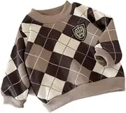 [STARTIST] Toddler Sweater Stylish Soft Comfortable Winter Warm Crewneck Sweater for Baby