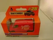 1998 MATCHBOX SUPERFAST #25 FORD TRANSIT VAN VINNIE NEW IN BOX