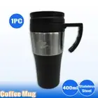 Coffee Mug Office Double Wall Home Drinking Car Cup Camping Water Bottle Caravan