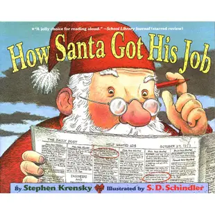 HOW SANTA GOT HIS JOB 聖誕老人找工作｜英文故事繪本 聖誕節【麥克兒童外文書店】