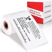 10Roll White Sticker Label Self-Adhesive Tag Paper 50×80mm for Phomemo M110/M220