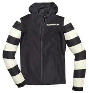 HolyFreedom Prison Cordura Rain Jacket, black-white, Size XL for Men Black White