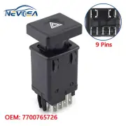 Hazard Warning Light Switch 9 pins Fit For Renault 9 L42 R9 7700765726