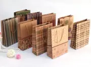 10 Mixed Paper Print Craft Bags Party Christmas Gift Wrap