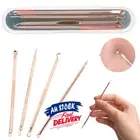 4Pc Blackhead Whitehead Pimple Spot Comedone Extractor Stainless Remover Cleaner