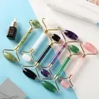 Rose Quartz Jade ,Face Roller Massager Anti Aging Reduces Eye Includes Gua Sha