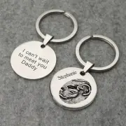 Custom Baby Ultrasound Photo Keychain Personalized Picture Keyring Father's Gift