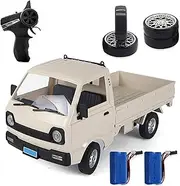 BOTICAKO WPL D12 Kei Truck - 2.4G RC Crawler Rear Drive Drift Car, 4pcs Drift Wheels