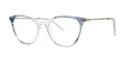 Vera Wang Birgita Sky Crystal Men's Glasses Blue Size 50 - Private Health Rebate - Blue Light Block Available