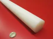 UHMW White Round Rod 1.75" (1 3/4") Diameter x 60" Long, 1 Unit, Extruded