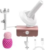 Electric Yarn Winder for Crocheting, Heavy-Duty Yarn Ball Winder 10 Oz Large Cap